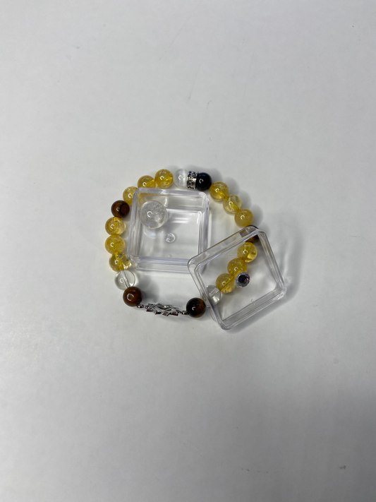 Crystal/Quartz Charged/Energized Solar Plexus Chakra Bracelet image 0